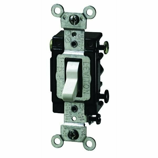 Leviton Lighted Quiet 3-Way Switch S02-5503-LHW